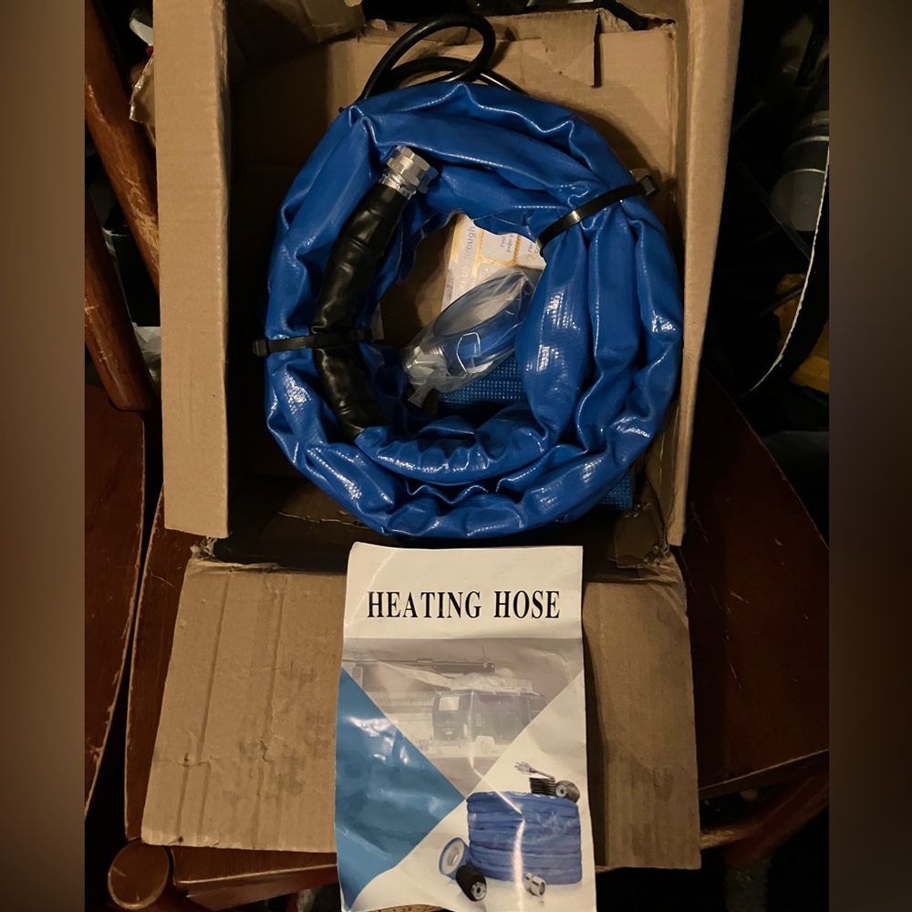 RV heating hose for drinking water